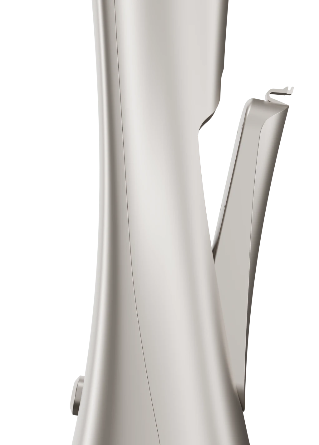 Removable battery detaching from the Champagne Norphé M1 electronic hookah, side view