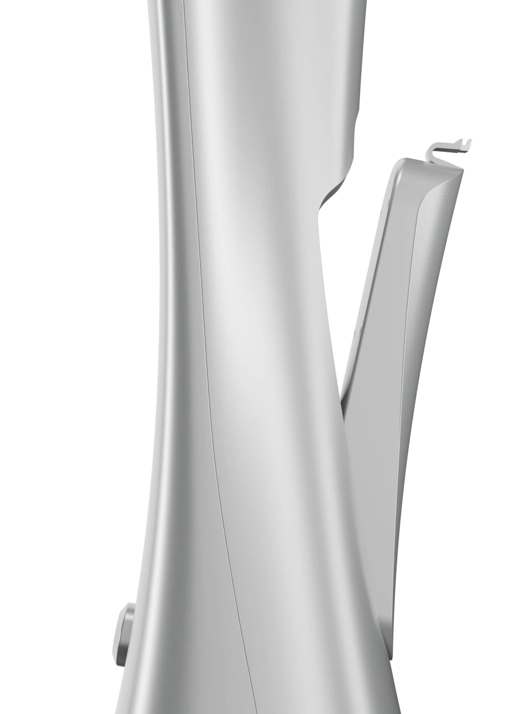 Batterie amovible qui se détache de la chicha électronique Norphé M1 coloris Silver, vue de profil