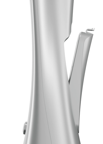Batterie amovible qui se détache de la chicha électronique Norphé M1 coloris Silver, vue de profil