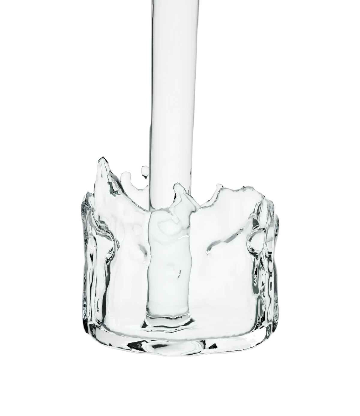 Stream of clear liquid taking the shape of a Norphé pod